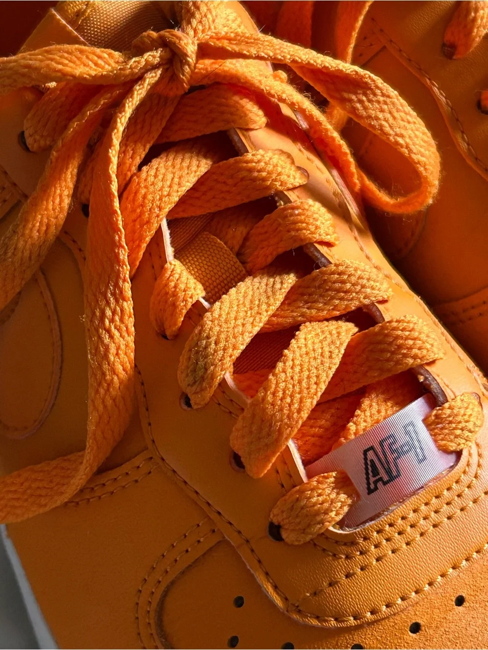Nike Air Force 1 Low Essential “Orange Peel”Lifestyle Sneakers Size 7.5 Womens